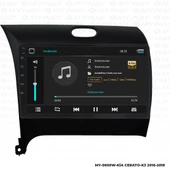 Araç Multimedya Kia Cerato Android 12 Carplay 4Gb Ram + 64Gb Hdd 2016-2018 Navigasyon Ekran MYW - 2