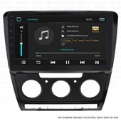 Araç Multimedya Skoda Octavia Android 12 Carplay 4Gb Ram + 64Gb Hdd 2007-2014 Navigasyon Ekran MYW - 2