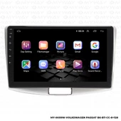 Araç Multimedya Volkswagen Passat B7 Android 12 Carplay 4Gb Ram + 64Gb Hdd Navigasyon Ekran MYW - 6