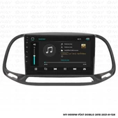 Araç Multimedya Fiat Doblo Android 12 Carplay 4Gb Ram + 64Gb Hdd 2015-2021 Navigasyon Ekran MYW - 2