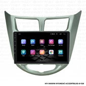 Araç Multimedya Hyundai Accent Blue Android 12 Carplay 4Gb Ram + 64Gb Hdd Navigasyon Ekran MYW - 7