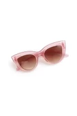Kalın Çerçeveli Tasarım Cat Eye Pembe Kadın Güneş Gözlüğü - 1
