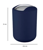 2’li Çöp Kovası Lacivert ( Brasil Model ) 6,4 ve 2 Litre - 2