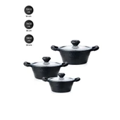 Acar Diamante Galaxi 6 Parça Döküm Tencere Seti DDE-22-0170 - 4