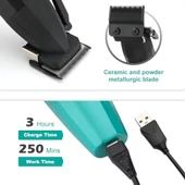 VGR saç kesme profesyonel saç düzeltici elektrikli kesme akülü saç kesme makinesi 9000RPM giyotin Clipper erkekler için V-003 - 2