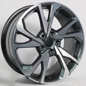R1 Wheels 18 inç 5*114.3 ET45 Füme Jant Takımı (J-2778) - 1
