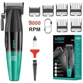 VGR saç kesme profesyonel saç düzeltici elektrikli kesme akülü saç kesme makinesi 9000RPM giyotin Clipper erkekler için V-003 - 1