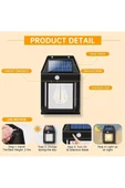 Güneş Enerjili Bahçe Led Ampul Hareket Sensörlü Bahçe Led  Su Geçirmez 3 Mod'lu Solar Led - 2