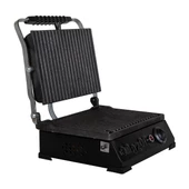 8 Dilim Elektrikli Saf Döküm Tost Makinesi  (Döküm 30x23) - Siyah - 2