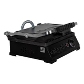 8 Dilim Elektrikli Saf Döküm Tost Makinesi  (Döküm 30x23) - Siyah - 1