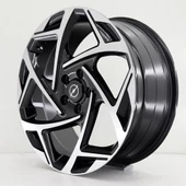 R1 Wheels 19 inç 5*115 ET45 Siyah Jant Takımı (J-1322) - 1