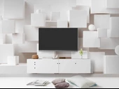 3 Boyutlu Kare Şeklinde Duvar Kağıdı Baskı thumbnail 3