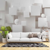 3 Boyutlu Kare Şeklinde Duvar Kağıdı Baskı thumbnail 1
