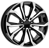 R1 Wheels 17 inç 5*114 ET40 Parlak Siyah Jant Takımı (J-2913) - 1