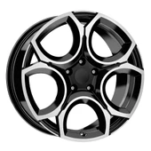 R1 Wheels 18 inç 5*112 ET45 Parlak Siyah Jant Takımı (J-2871) - 1