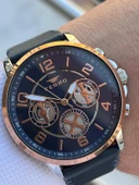 Ferro İç Fonksiyonları Aktif Deri Kordon 3 Atm Suya Dayanıklı Erkek Kol Saati EFM11146.LX thumbnail 2