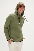 Bad Bear Defence Half-Zip Hoodie Erkek Sweatshirt thumbnail 6