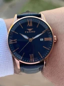 Ferro Deri Kordon Takvimli Kadran 3 Atm Suya Dayanıklı Erkek Kol Saati EFM11182.FR thumbnail 5