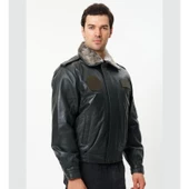 CAT3A Deri Pilot Montu Kül Siyahı YC - 2