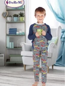Doremi Erkek Çocuk Pijama Takımı Desenli - 1