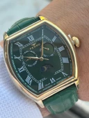 Ferro İç Fonksiyonları Aktif Deri Kordon 3 Atm Suya Dayanıklı Erkek Kol Saati EFM40125-Y thumbnail 2