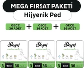 Sleepy Natural Ultra Hassas Hijyenik Ped Mega Fırsat Paketi Gece 108 Adet - 1