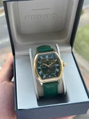 Ferro İç Fonksiyonları Aktif Deri Kordon 3 Atm Suya Dayanıklı Erkek Kol Saati EFM40125-Y thumbnail 1