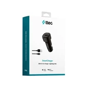 Ttec SmartCharger 12W 2.4A Araç Şarj Aleti + 120cm Lightning Kablo 2CKS30LS - 5