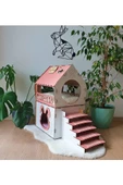 Tavşan Evi Teraslı Dublex Pembe Saman Beslemesi - 1