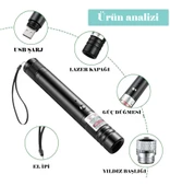 Fenerix PRO-303 USB Şarjlı Yeşil Lazer Pointer - 3