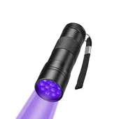 Fenerix Ultraviyole Fener, Mor Işık Fener 12 LED , 395 NM Uv Fener - 1