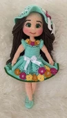 Yeşil Akasya Bebek Amigurumi Organik Oyuncak - 1