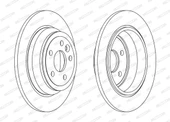 FREN DISKI ARKA FREELANDER 2 06-14 2.0 - FERODO DDF2607C - 1