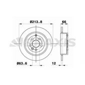 FREN DISKI ARKA FREELANDER 2 2.2 DIZEL 302mm - BRAXIS AE0371 - 1