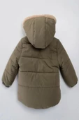 Baby Oyuncak Ayı İçi Kürklü Fermuarlı Soft Kumaş Cepli Kapüşonlu Pelüş Kışlık Kız Erkek Bebek Mont - 9