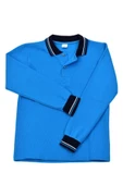 Kolej Polo Yaka Selanik Sweat Turkuaz K-MS-05 - 2