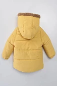 Baby Oyuncak Ayı İçi Kürklü Fermuarlı Soft Kumaş Cepli Kapüşonlu Pelüş Kışlık Kız Erkek Bebek Mont - 10