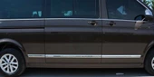 T6.1 Transporter Yan Kapı Çıtaları Krom Uzun Şase 7 Parça 2020 Ve Sonrası Modeller İçin - 2