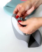 BabyJem Mini Silikon Önlük 718 Gri - 3
