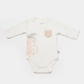 Bibaby Biorganic Koala Jungle Uzun Kol Bebek Body 56969 Pembe - 1