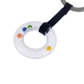 BabyJem Çıngıraklı Puset Halkası 876 Gri - 3