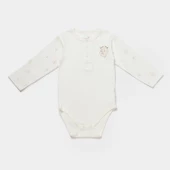 Bibaby Biorganic Koala Jungle Uzun Kol Bebek Body 56973 Mint - 1
