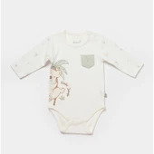 Bibaby Biorganic Koala Jungle Uzun Kol Bebek Body 56969 Mint - 1