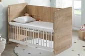Babywhen Pratik Sallanır Anne Yanı Beşik 60x120 Ahşap - 1