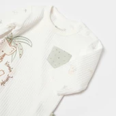 Bibaby Biorganic Koala Jungle Uzun Kol Bebek Body 56969 Mint - 3