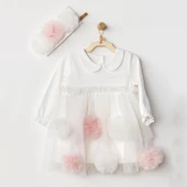 Andywawa AC24500 Dress Band Petit Love Elbise Takım Ekru - 1