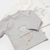 Bibaby Biorganic Koala Jungle 2'Li Zıbın 73316 Gri - 2