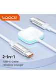 Toocki   Pd 60W 2-1 Taşınabilir Manyetik Tip C Hızlı Şarj Kablosu Apple Watch 7 6 5 4 3 2se Uyumlu - 3