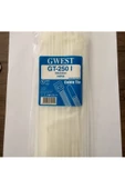 Gwest Kablo Bağı Plastik 100 Adet Cırt Kelepçe 250x3,6 - 1