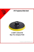 Baytec Bay-tec 5li Taşlama Disk Seti Elmas, Sunta, Ahşap, Metal, Zımpara - 3